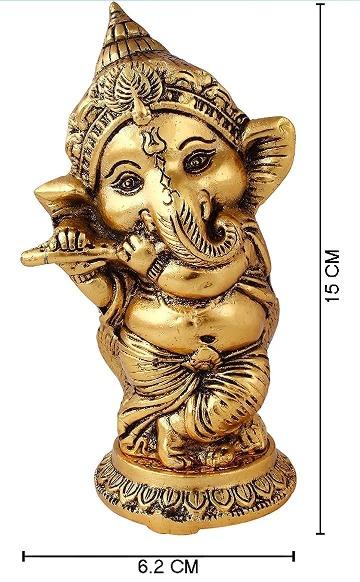 Labhcart Metal Ganesh Idol For Car Dashboard